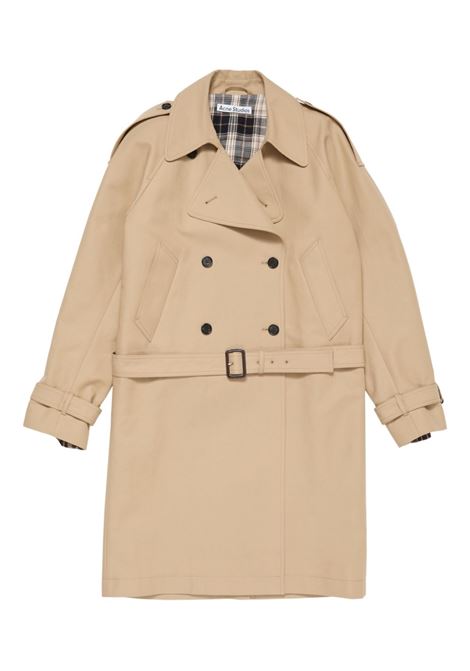 cappotto trench satin unisex beige ACNE STUDIOS | A90683AEK